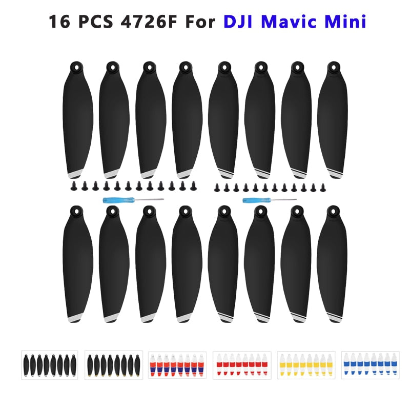 16PCS Replacement Propeller for D-J-I Ma-vic Mini Drone 4726 Light Weight Props Blade