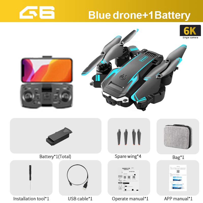 KOHR G6 Drone 8K 5G GPS Q6 Dron Professional HD Aerial Photography Camera Obstacle Avoidance Helicopter RC Quadcopter Toy Gift