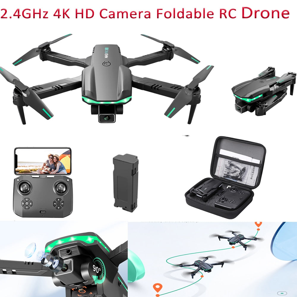 KK3 Pro Mini Drone 4K Profession HD Dual Camera with WIFI FPV Obstacle Avoidance Remote Quadcopter Foldable Rc Dron Toy 1Baterry